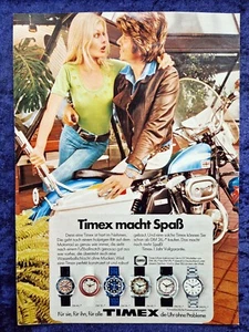 Timex Armbanduhren, originale Werbung aus 1974 - Picture 1 of 1