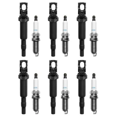 6x UF592 Ignition Coil & Spark Plugs Pack For 06-13 BMW 328i 530i 530xi 528i X5 - Image 1 of 4