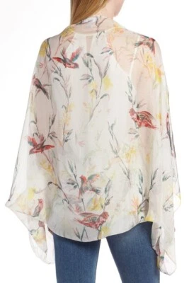 Bufanda oblonga de gasa de seda con estampado Nordstrom Foto 1 de 4