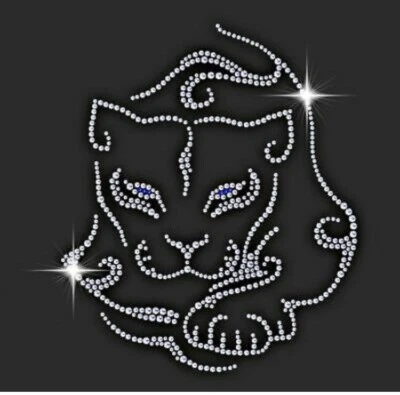Hotfix Rhinestone Big Cat Puma  transfer iron on - Image 1 of 4