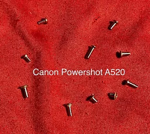Canon Powershot A520 Camera Body Screws(10 pcs) - Genuine Canon Parts - Picture 1 of 1