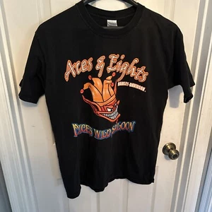 Aces And Eights Harley Davidson T Shirt Mason Ohio Joker Deuces Wild Saloon - Picture 1 of 7