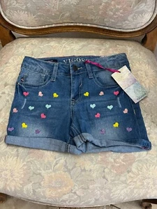 NWT - VIGOSS Regular Rise Super Stretch Denim Shorts, GIRLS SIZE 10 w/free ship - Picture 1 of 10