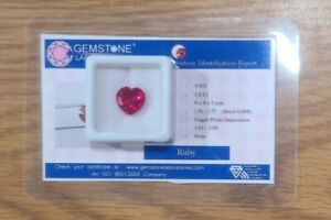 5.0 Ct Certified Natural Heart Shape Red Ruby Madagascar Top Quality Gems T-921