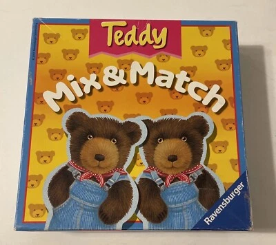 Vintage "Teddy Mix & Match" Game by Ravensburger - 2003 Ed - Complete! Ages 2+ - Image 1 of 3