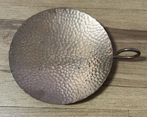 Hammered copper candle holder or dish - Bild 1 von 4