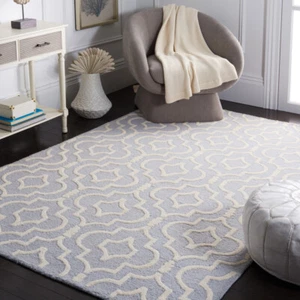 SAFAVIEH Cambridge CAM141A Light Blue / Ivory Rug - Picture 1 of 23