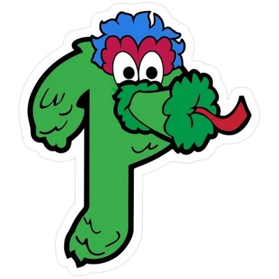 Philadelphia Phillies Phanatic Sticker MLB Baseball  Die Cut Laminated - Image 1 of 3