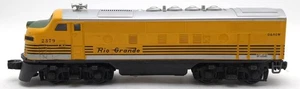 Lionel 2379 Locomotiva diesel vintage O Rio Grande F3 motorizzata EX - Foto 1 di 5