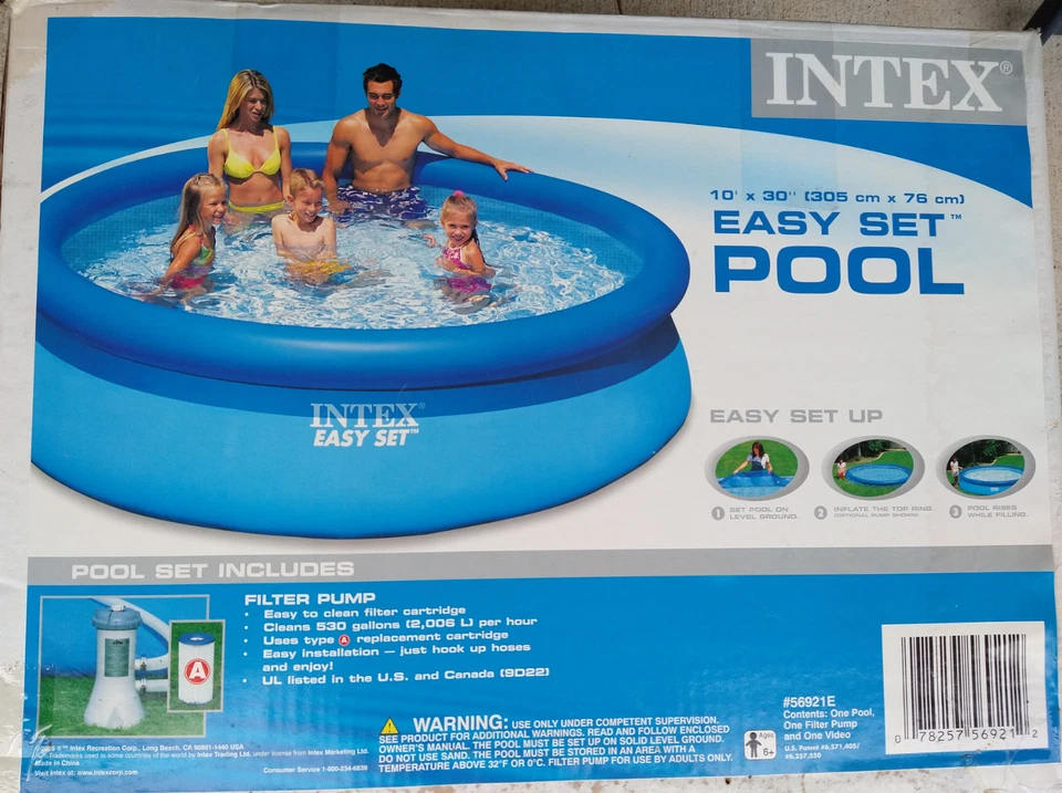 Escalera de piscina y piscina - Sobre el suelo - Intex Easy Set Piscina 10 pies x 30"  Foto 1 de 2