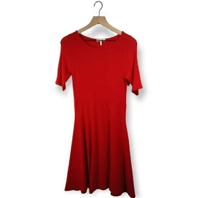Three Dots NWOT Red Fit and Flare Sweater Mini Dress Size L - Image 1 of 4