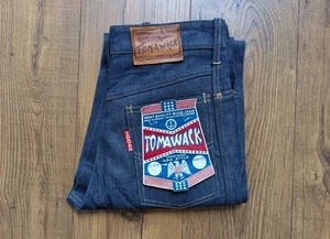 1950-1960s NWT Deadstock Tomawack French Rockabilly Western Blue Jeans Sz 28-29 - Picture 1 of 9