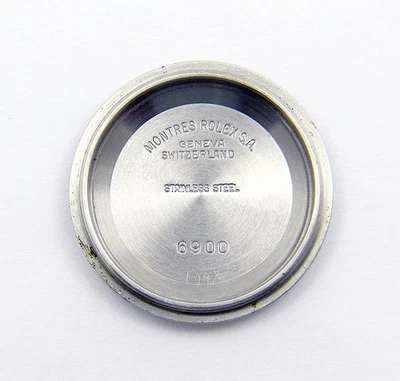 Genuine Rolex Ladies Date 6900 6917 Stainless Steel Watch Case Back Caseback - Image 1 of 4