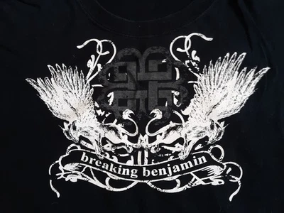 CAMISETA CONCIERTO BREAKING BENJAMIN 2007 (Negro-XL) (NUEVA) Alt Rock Metal Burnley Foto 1 de 3
