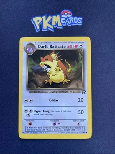 Juego de cartas coleccionables Pokémon Dark Raticate Team Rocket 51/82 LP regular. - Imagen 1 de 3
