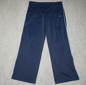 Nike Pants Men's Large Blue Sweatpants Zip Ankle Drawstring Pockets - Picture 1 of 13