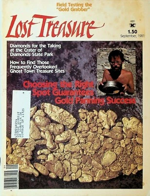 Lost Treasure Magazine September 1981 South Carolina May River Jasper Arizona - Image 1 of 2