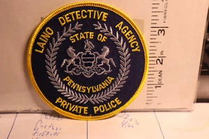 police patch  LAINO DETECTIVE AGENCY PRIVATE  POLICE PENNSYLVANIA - Picture 1 of 1