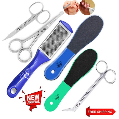 Foot Rasp Files Scrubber Hard Dead-Rough Skin Callus Remover Dual Sided Pedicure - Image 1 of 3