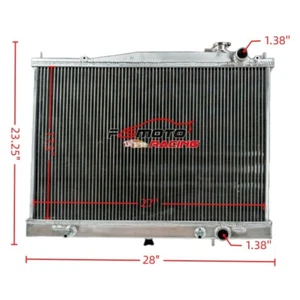 3Row Radiator For Nissan 1998-2004 Frontier/2000-2004 Xterra Base XE SE 2.4 3.3L - Picture 1 of 8