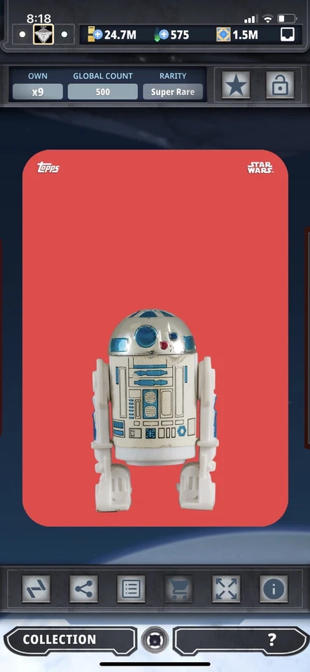 Topps Star Wars Digital Card Trader Red Out Of The Box R2-D2 Insert - Image 1 of 1