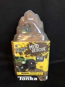 Tonka Mud Rescue Diecast Green Truck Mud and Accessories - Picture 1 of 4