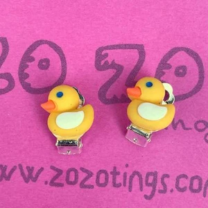 Duck Clip-On Earrings - Picture 1 of 3