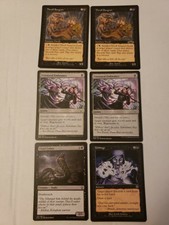 6 Mtg Black Nm/Lp 2x Thrull Surgeon/ 2x Unnatural Endurance/ Ukud Cobra/ Unhinge