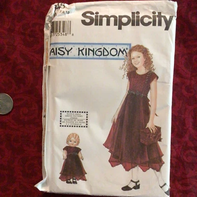 Daisy Kingdom Dress & Doll Pattern UNCUT #9946 fits American Girl Sz 7,8,10 - Image 1 of 2