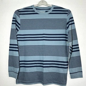 Camisa Canyon River Azul Niños 18 20 Azul Rayas Camiseta Manga Larga Algodón Nueva - Imagen 1 de 5
