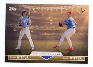 2022 Topps X Bobby Witt Jr Crown Collection    KEEP IT IN THE FAMILY    Singles