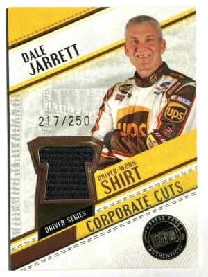 HOFer DALE JARRETT 2006 Press Pass Stealth DRIVER WORN SHIRT #'d/250 Racing Card - Image 1 of 2