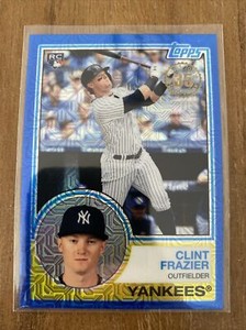 2018 Topps Series 1 Silver Pack - Clint Frazier RC - Blue Refractor 002/150