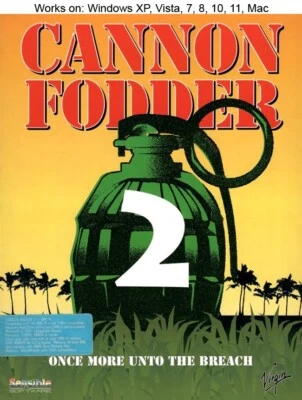 Cannon Fodder 2 PC Game 1994 Sensible Software Windows 10 11 - Image 1 of 2