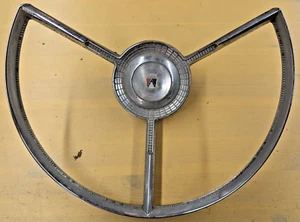 1956-57 Ford Fairlane Steering Wheel Horn Ring Button FDR-3624-B OEM - Bild 1 von 4