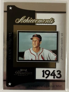 STAN MUSIAL 2004 PLAYOFF PRESTIGE ACHIEVEMENTS - #5 STAN MUSIAL 43 MVP - Foto 1 di 2