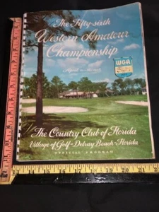 1958 WESTERN AMATEUR GOLF CHAMPIONSHIP WGA Tournament Program Book James Kay - Picture 1 of 7