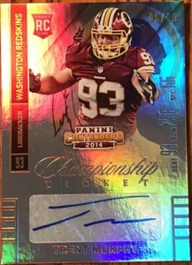 2014 Panini Contenders Championship Ticket Autograph Trent Murphy #’d 05/99 - Picture 1 of 3