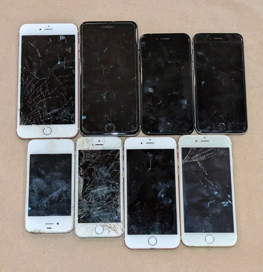 IPhone Lot OF 8 UNTESTED SOLD AS IS Iphones 4S,5S,6,6S  All Dfferent Models - Image 1 of 4