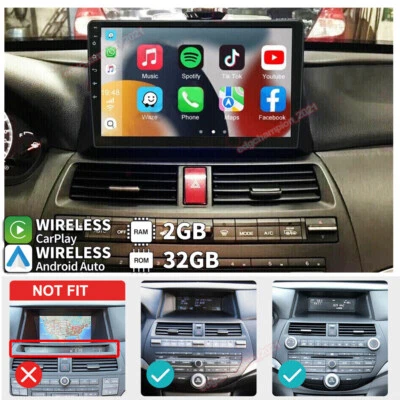 APPLE CARPLAY COCHE ESTÉREO PARA HONDA ACUERDO 8 2008-2013 ANDROID 13 GPS RADIO 2+32G Foto 1 de 4