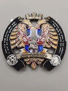 USMC MSG-Det Marine Security Guard Detachment Tirana, Albania 2" Challenge Coin - Picture 1 of 5