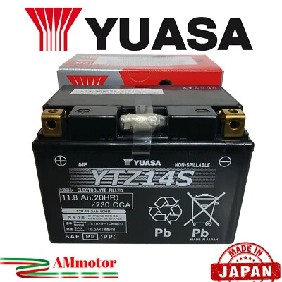 Yuasa YTZ14S Yamaha Xvs 950 Midnight Star 2013 Original Sealed Battery - Image 1 of 4