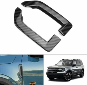 Carbon Fiber Fender Side Vents Trim For Bronco Sport 2021 2022 - Picture 1 of 5