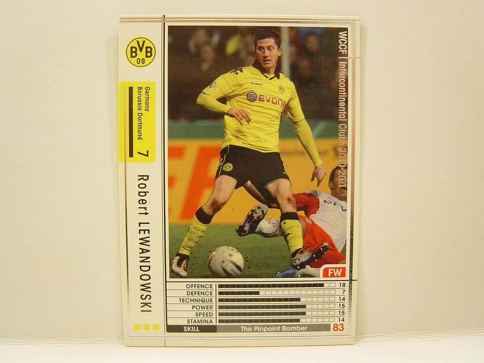Panini WCCF 2010-11 Robert Lewandowski 1988 Poland　No.7 BVB Dortmund Rookie Card - Image 1 of 4