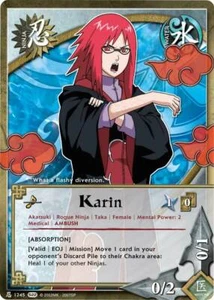 Karin - N-1245 - Common - 1st Edition Weapons of War Played - Naruto - Picture 1 of 1