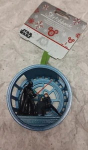 2022 Disney Sketchbook Star Wars Luke Skywalker Darth Vader Duel ROTJ Ornament - Picture 1 of 9