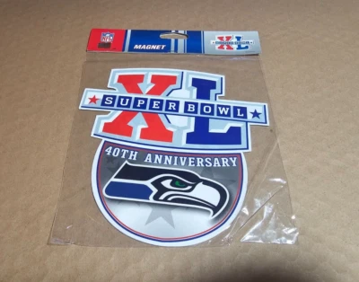 DE COLECCIÓN SEATTLE SEAHAWKS SUPER BOWL XL IMÁN FÚTBOL AMERICANO NFL DEPORTE SIN USAR 40 Foto 1 de 4