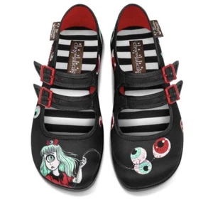 Zapatos planos Mary Jane diseño chocolate caliente Chocolaticas CYCLOP talla 36 EE. UU. 6 - Imagen 1 de 3