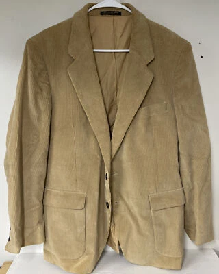 Chaqueta Blazer 46R Vintage Andhurst Tostada Pana Parche en el Codo 2 Botones Ventilación Única Foto 1 de 4