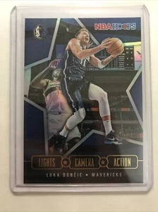 2020-21 HOOPS LIGHTS CAMERA ACTION LUKA DONCIC Silver HOLO #18 - Picture 1 of 2